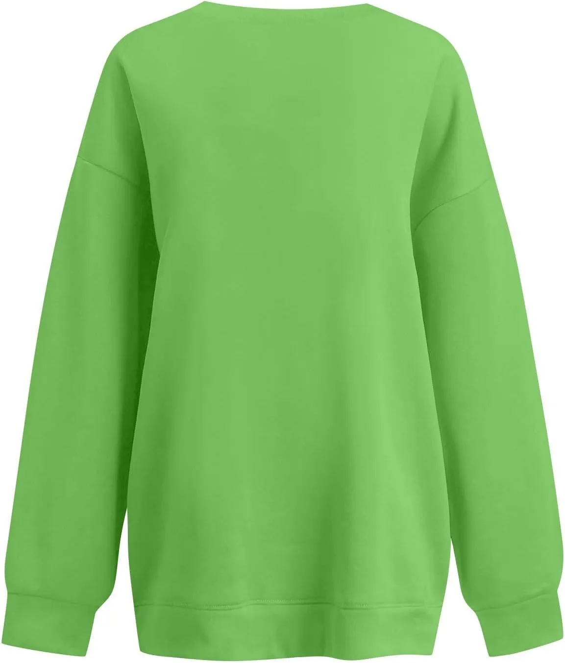 midelxp Womens Oversized V Neck Sweatshirt Trendy Casual Winter Fleece Pullover Sweaters Cute Preppy Long Sleeve Sweat Shirts