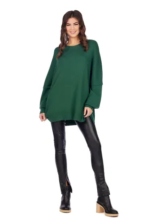 MUD ASTRID RIBBED SWEATER IN GREEN
