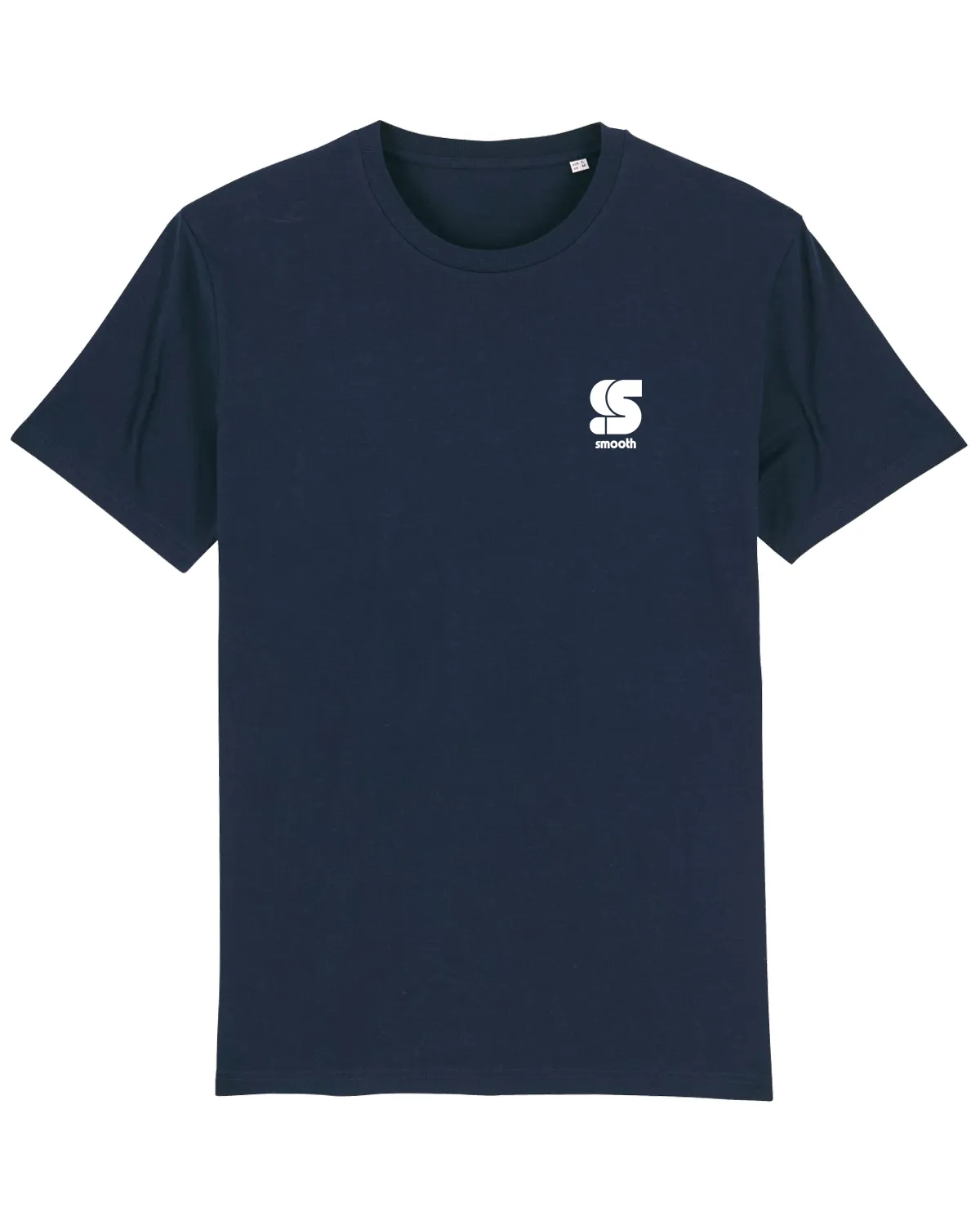 Navy T / S Logo White Front Back Men