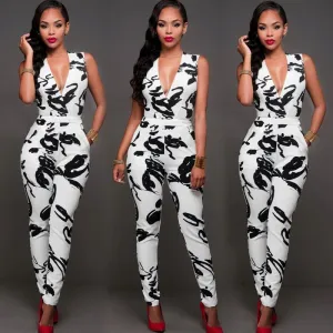 New Fashion Women Club-wear Playsuit Sleeveless Jumpsuit