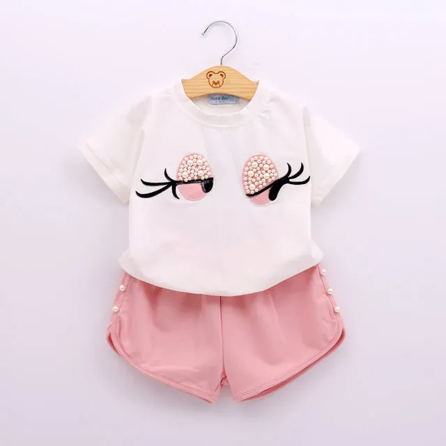 New Summer Hollow Sleeve Tops & Shorts