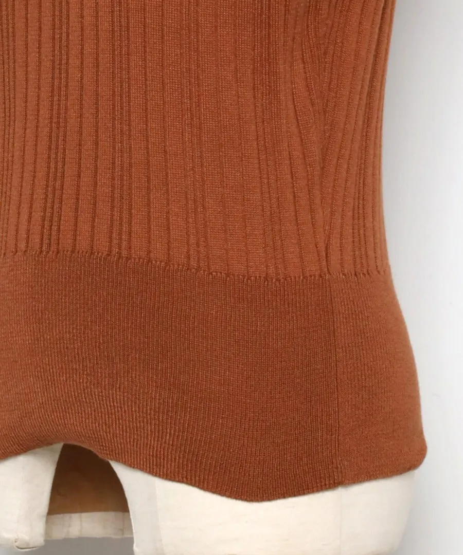 no sleeve summer rib knit