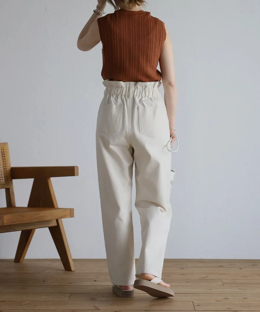 no sleeve summer rib knit