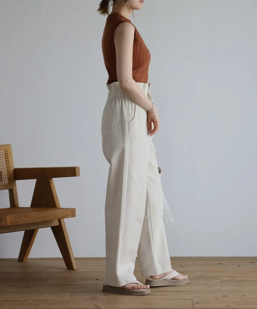 no sleeve summer rib knit