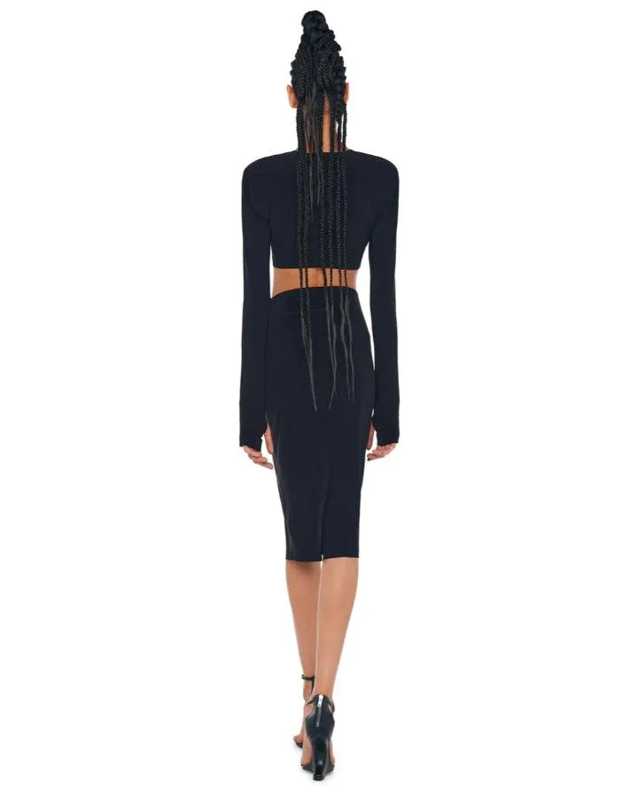 Norma Kamali Straight Skirt To Knee