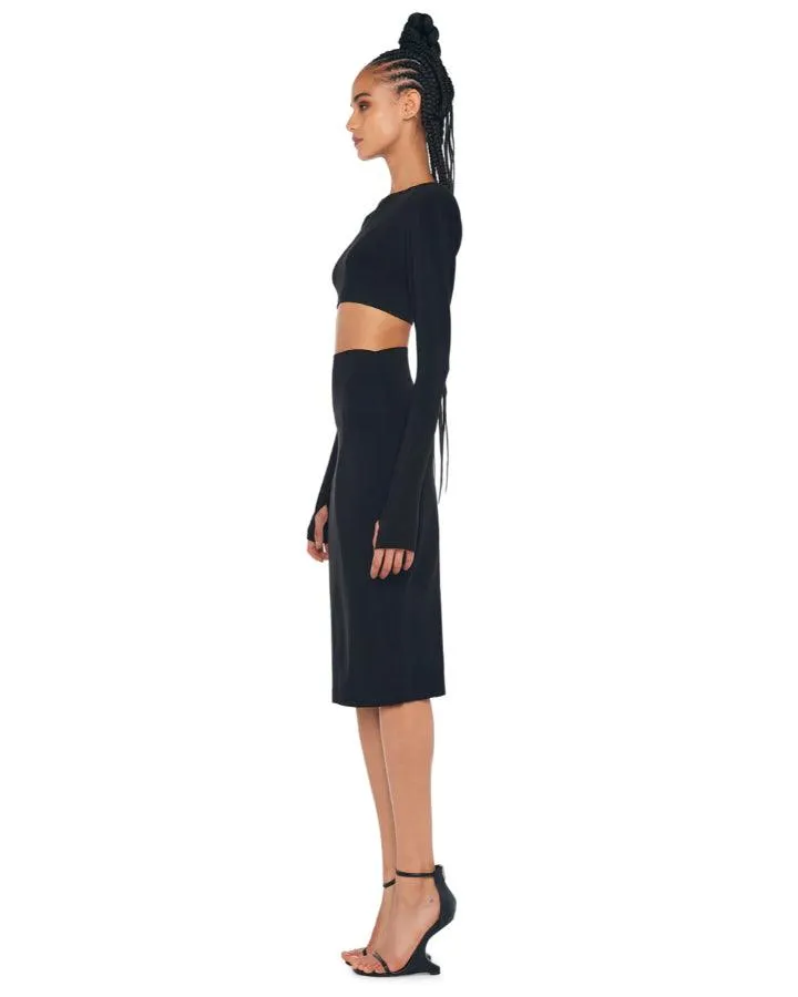 Norma Kamali Straight Skirt To Knee