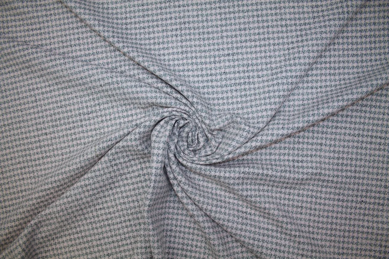 NY Designer Houndstooth Silk-blend Bouclé - Pink/Gray