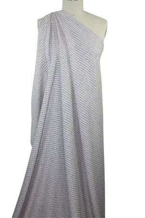 NY Designer Houndstooth Silk-blend Bouclé - Pink/Gray