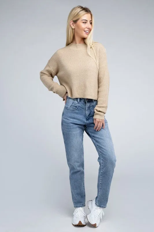 Oli Mock Neck Pullover