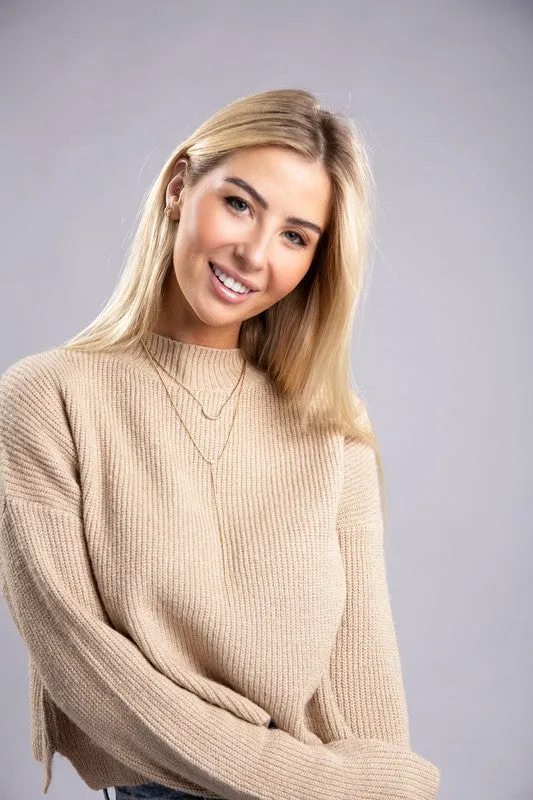 Oli Mock Neck Pullover