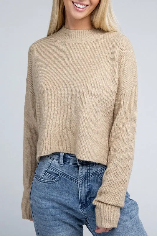 Oli Mock Neck Pullover