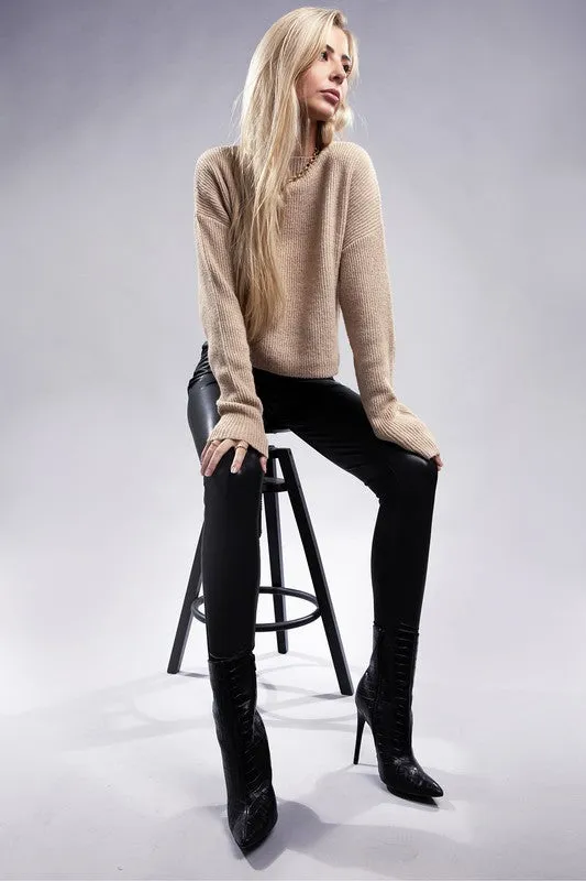 Oli Mock Neck Pullover