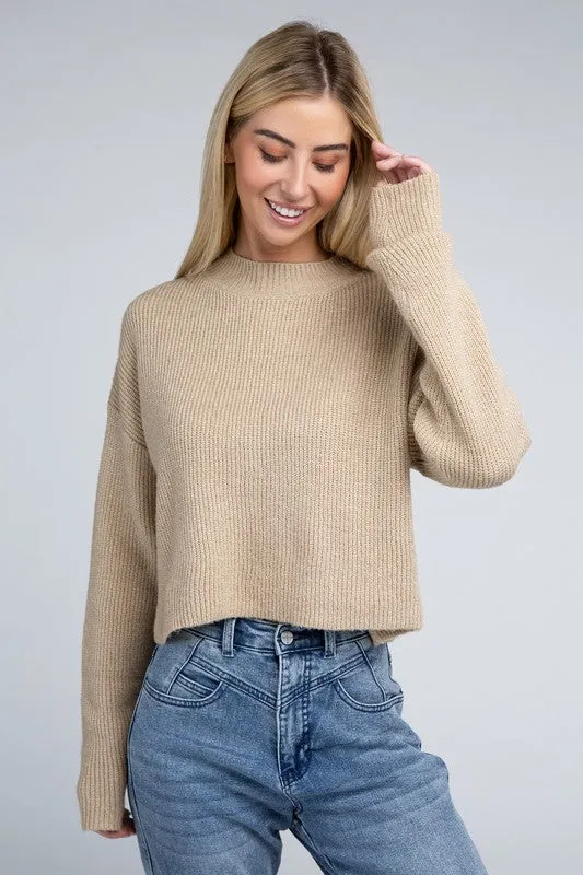 Oli Mock Neck Pullover
