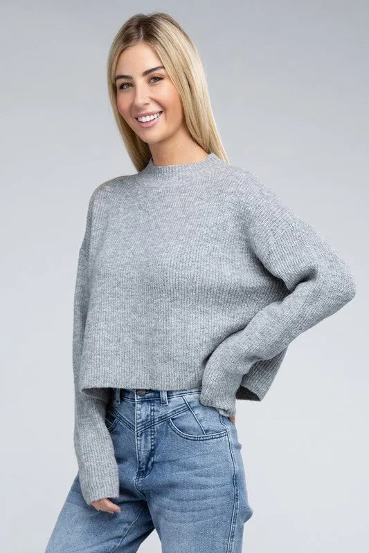 Oli Mock Neck Pullover