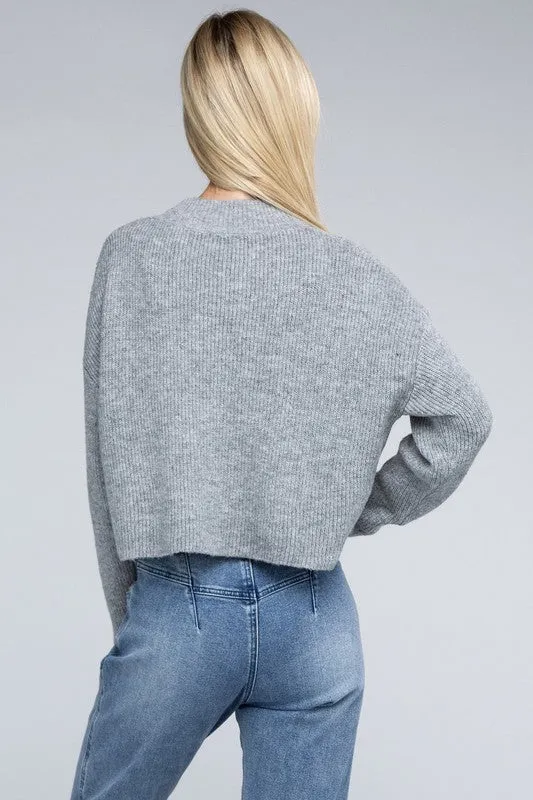 Oli Mock Neck Pullover