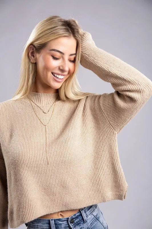 Oli Mock Neck Pullover