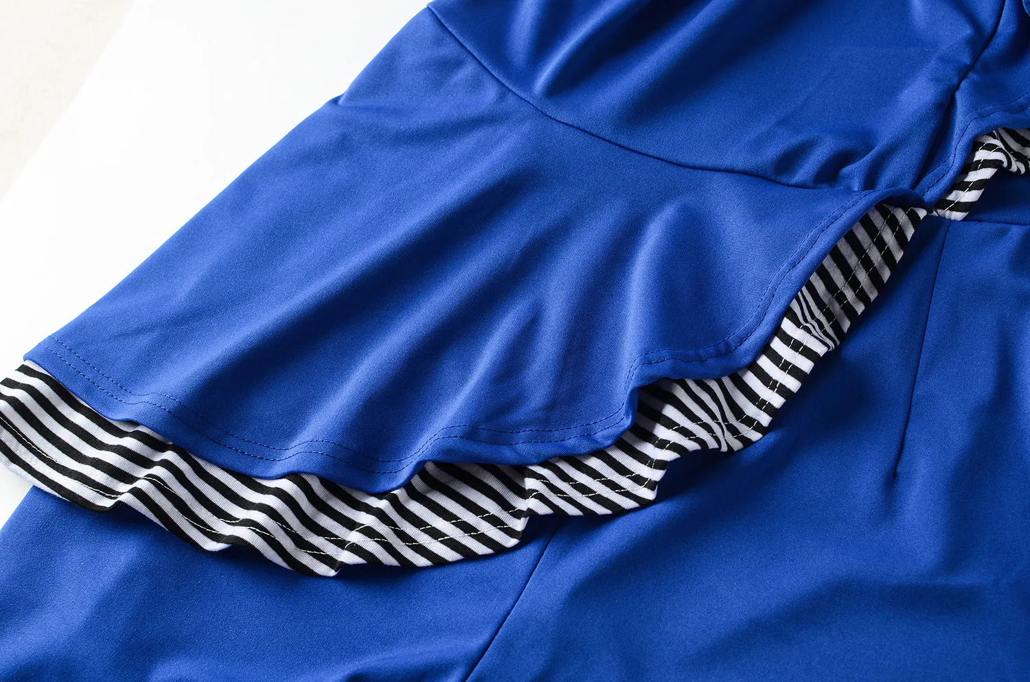 One Shoulder High Waist Pure Color Falbala Long Wide Leg Jumpsuits