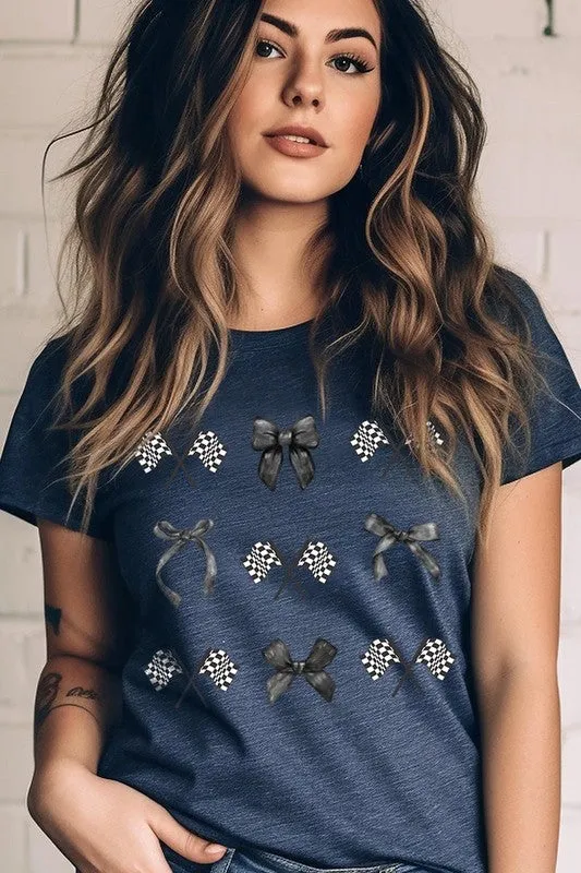 ONLINE ONLY Checkered Flag/Bow Tee
