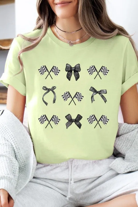 ONLINE ONLY Checkered Flag/Bow Tee