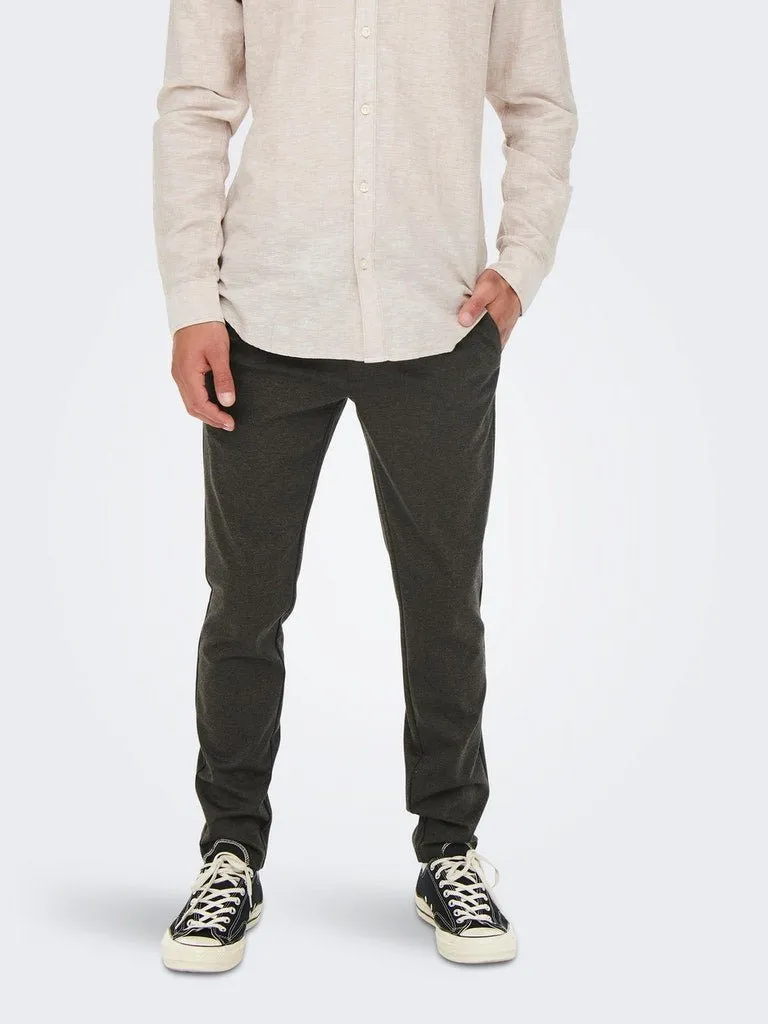 Only & Sons Mark - sildebensmønstrede Comfort pants