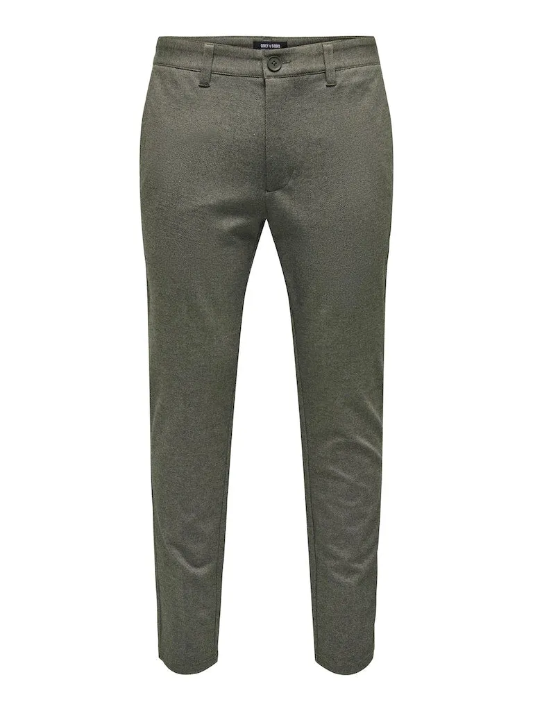 Only & Sons Mark - sildebensmønstrede Comfort pants