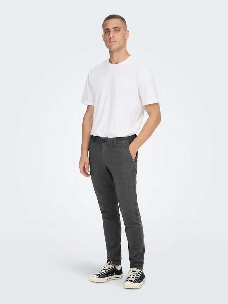 Only & Sons Mark - sildebensmønstrede Comfort pants