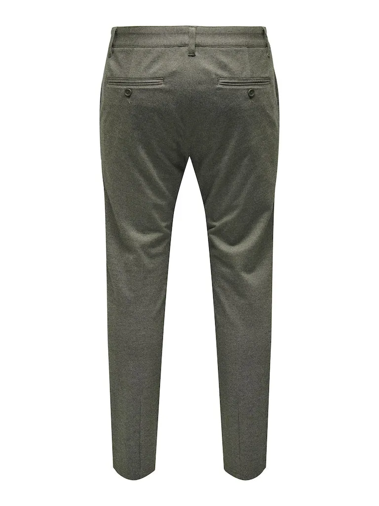 Only & Sons Mark - sildebensmønstrede Comfort pants