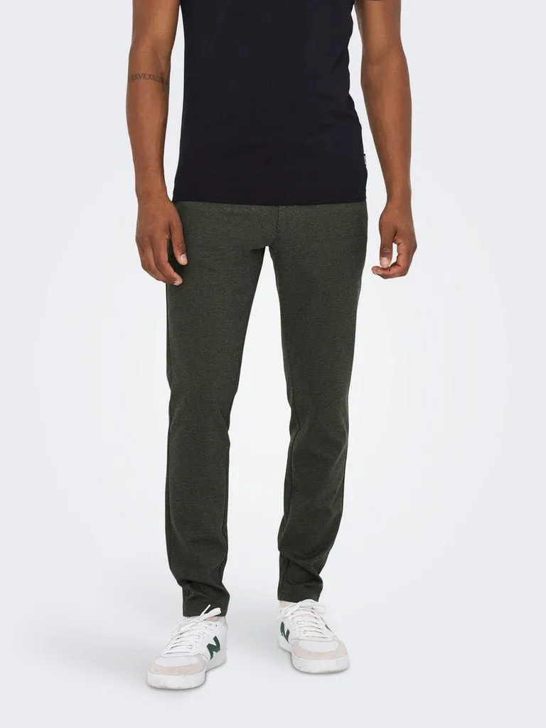 Only & Sons Mark - sildebensmønstrede Comfort pants