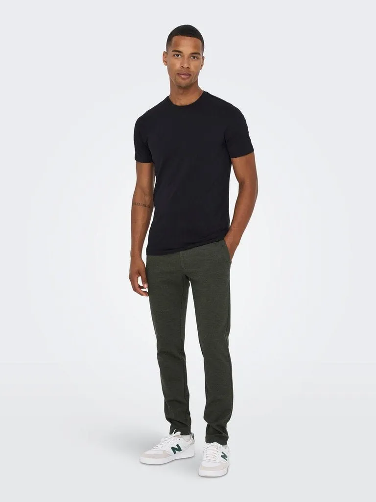 Only & Sons Mark - sildebensmønstrede Comfort pants