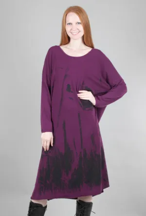 Oversized Cosmos Dress, Aubergine