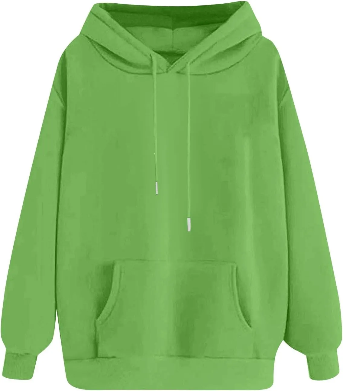 Oversized Hoodies for Women Loose Long Sleeve Crew Neck Sweatshirts Hooded Classic Solid Pullover with Pockets
