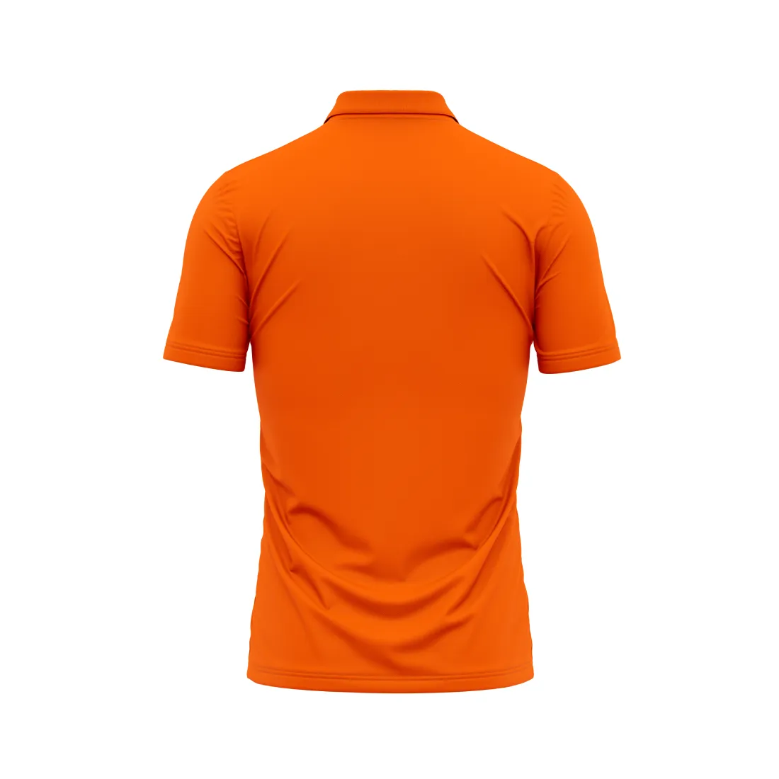 Polo Neck Printed Jersey Orange Design 7