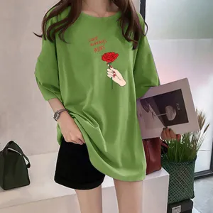 Popular Korean Summer Short Sleeve T-Shirt Women Tops Trendy Plus Size Matching T-Shirt