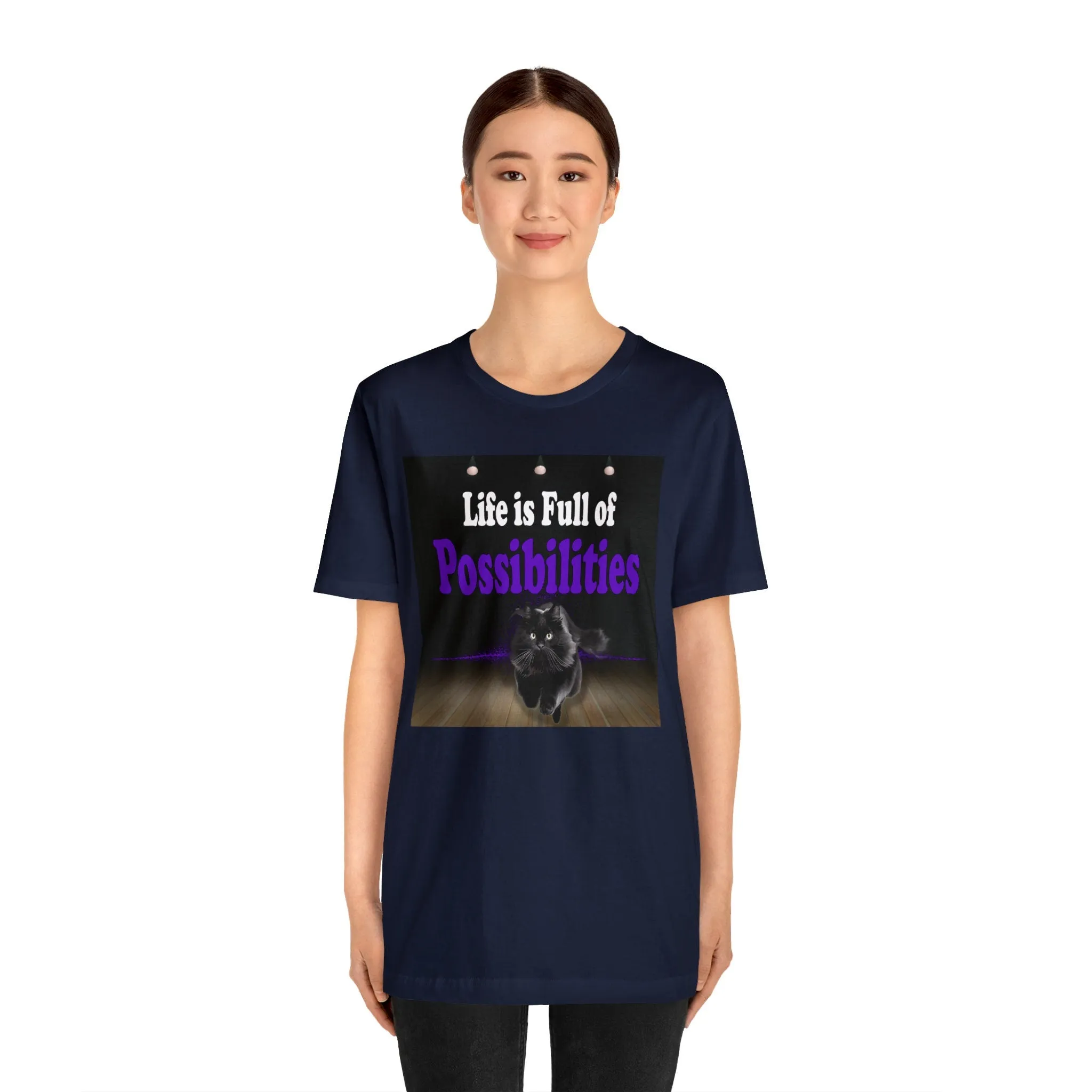 Possibilities T-shirts-Funny Cat graphic tees-custom t shirt printing | Life Possibilities t-shirt novelty