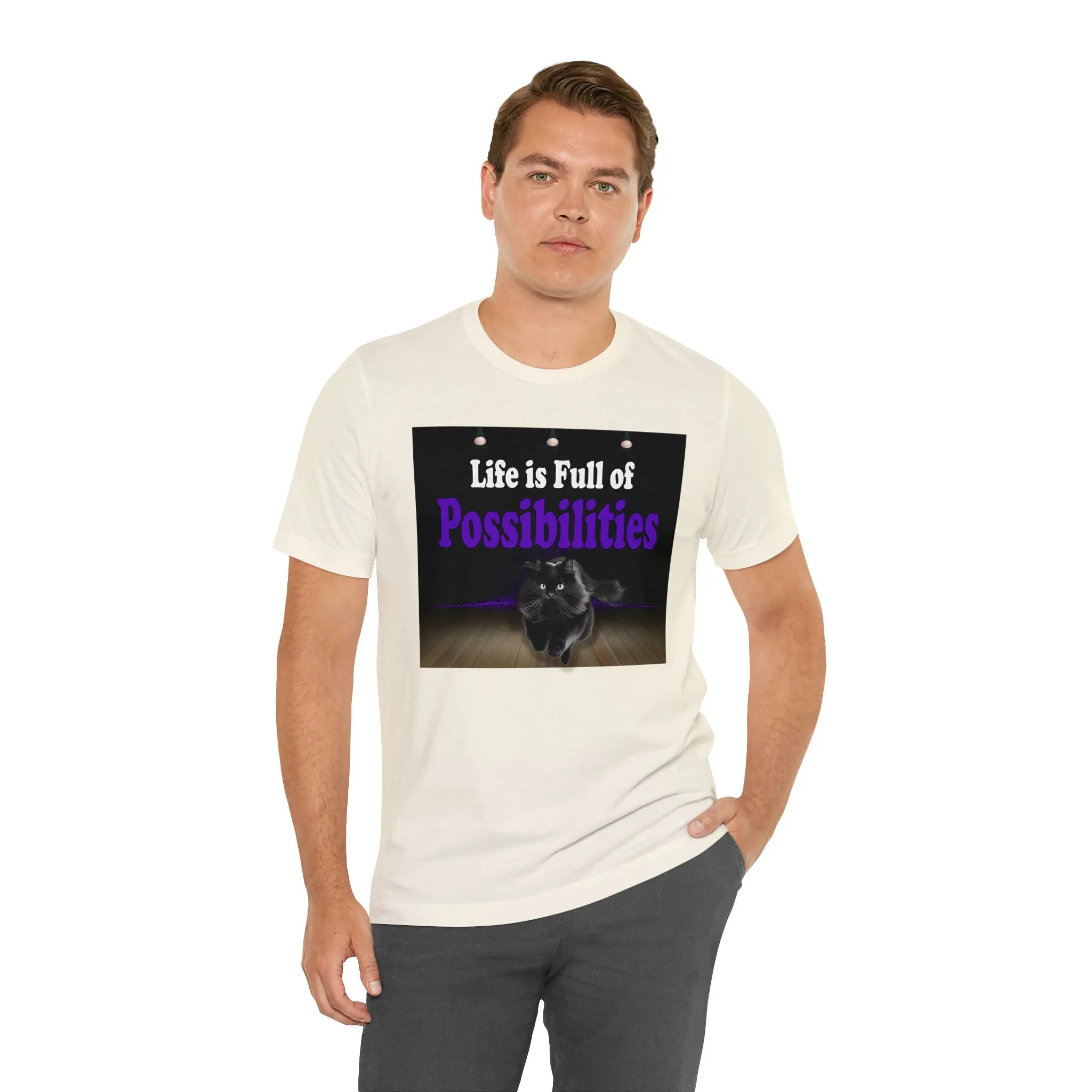 Possibilities T-shirts-Funny Cat graphic tees-custom t shirt printing | Life Possibilities t-shirt novelty
