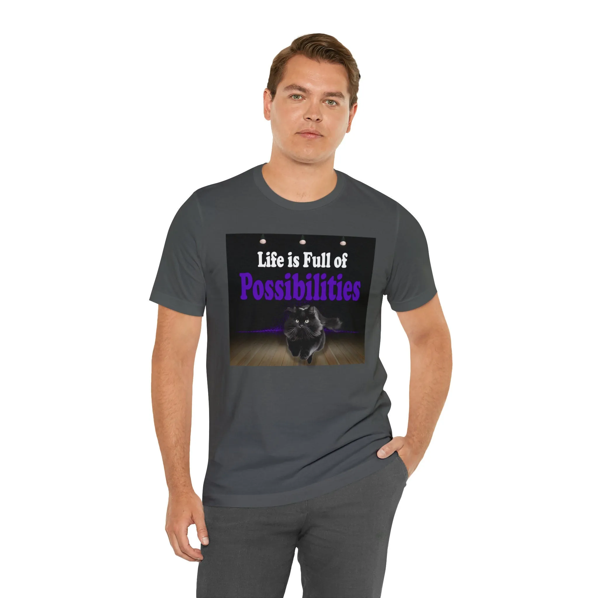 Possibilities T-shirts-Funny Cat graphic tees-custom t shirt printing | Life Possibilities t-shirt novelty