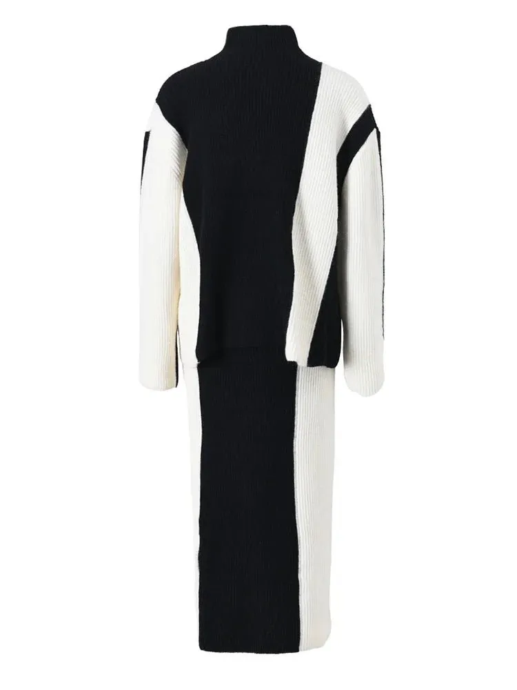 Pre Order:  Two-Piece Sweater and Skirt Knit Set