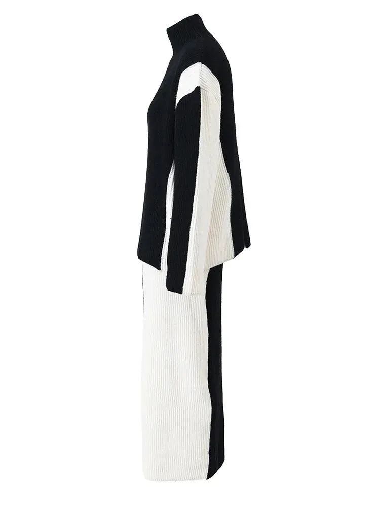 Pre Order:  Two-Piece Sweater and Skirt Knit Set