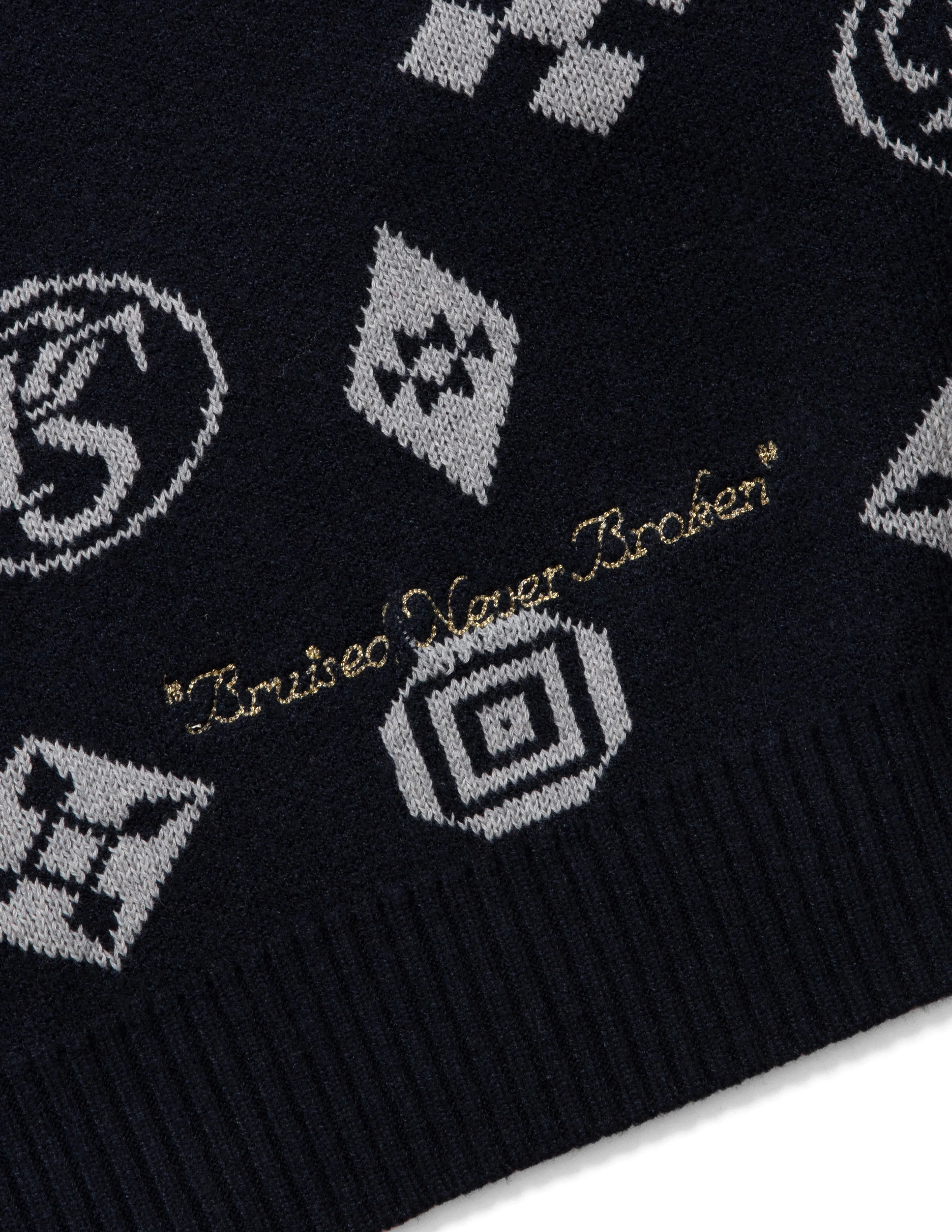 PRPS Navy Blue Silverton Crewneck Sweater