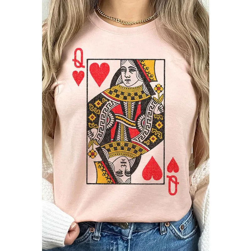 QUEEN OF HEARTS TEE- PLUS SIZE
