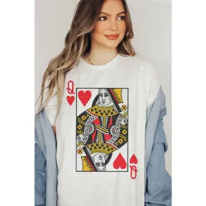 QUEEN OF HEARTS TEE- PLUS SIZE