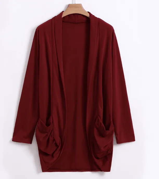 RAE’S RUCHED CARDIGAN