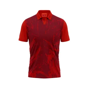 Red Polo Neck Half Sleeve T Shirt Nextprint N181
