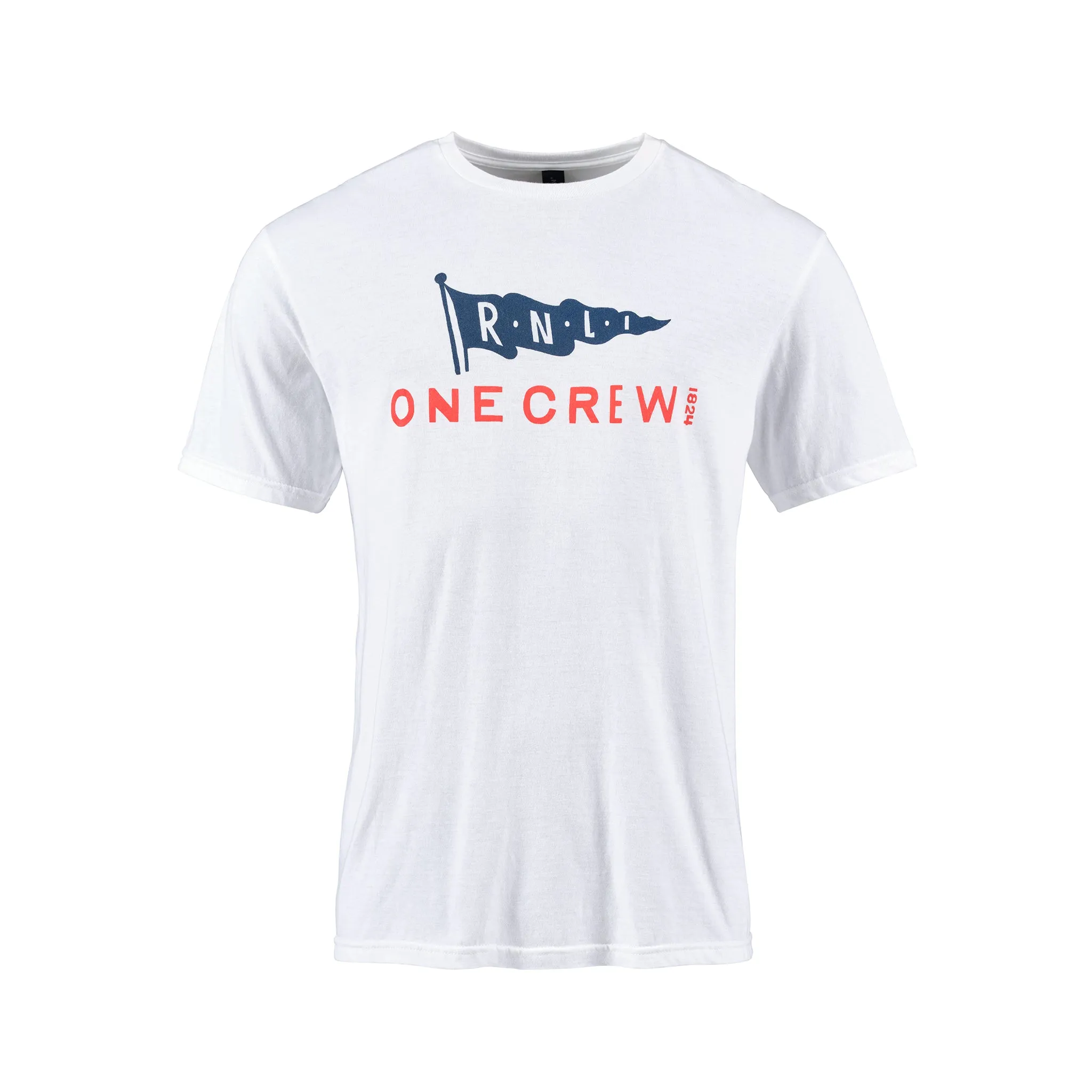 RNLI One Crew Flag Unisex T-shirt, White