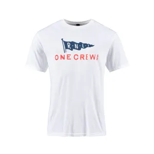 RNLI One Crew Flag Unisex T-shirt, White