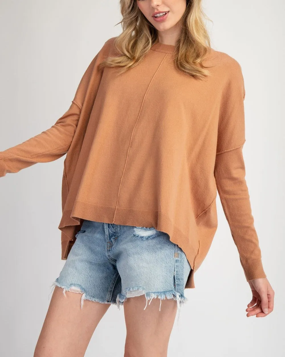 Round Neck Sweater Top - Coco - FINAL SALE