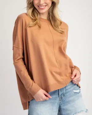 Round Neck Sweater Top - Coco - FINAL SALE