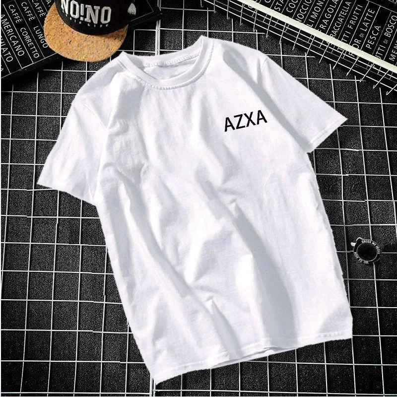 Short Sleeve T-Shirt Matching Slim Look Trendy Half Sleeved Tops T-Shirt