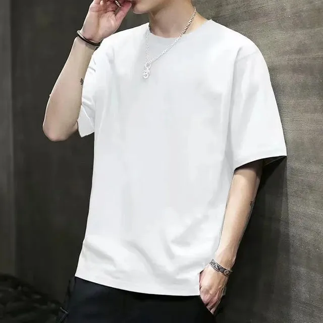 Short Sleeve T-Shirt Summer Trendy Student Tops Half Sleeved Teens Matching T-Shirt