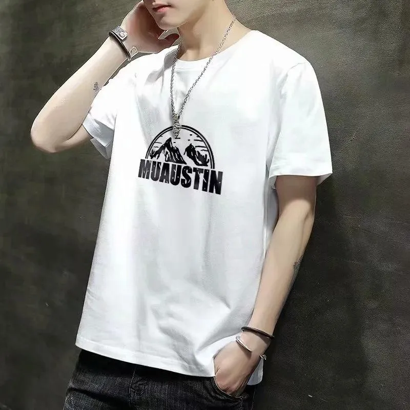 Short Sleeve T-Shirt Summer Trendy Student Tops Half Sleeved Teens Matching T-Shirt